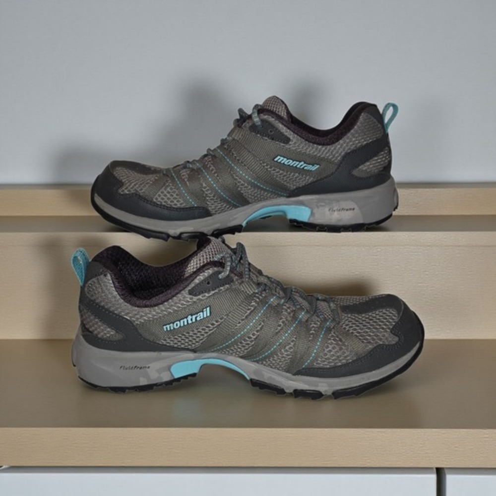 MONTRAIL Womens Gryptonite Gray/Blue Hiking Running Shoe US Size 11